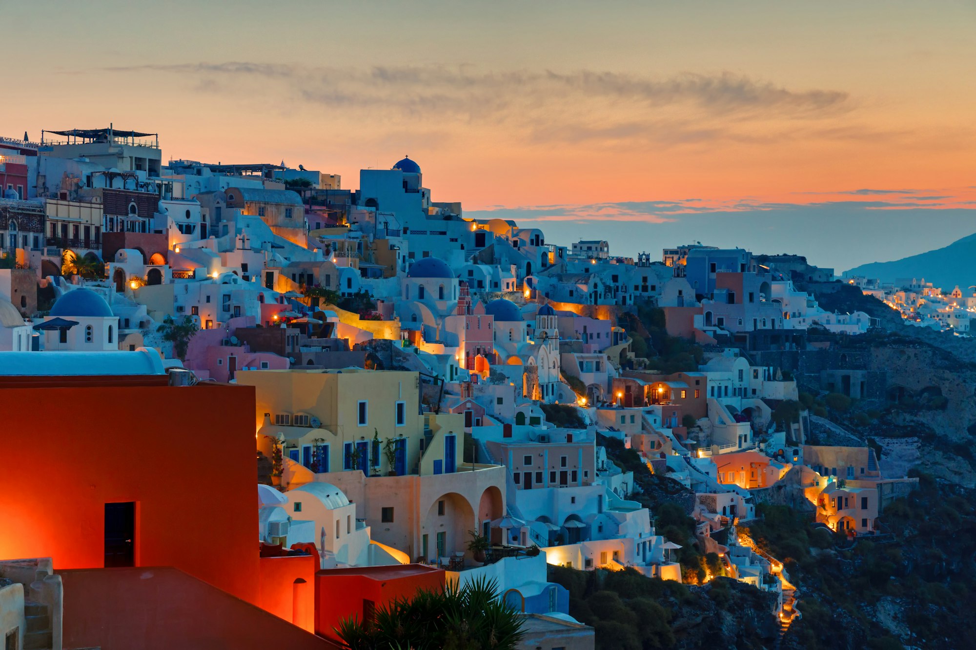 Sunrise over Oia, Santorini